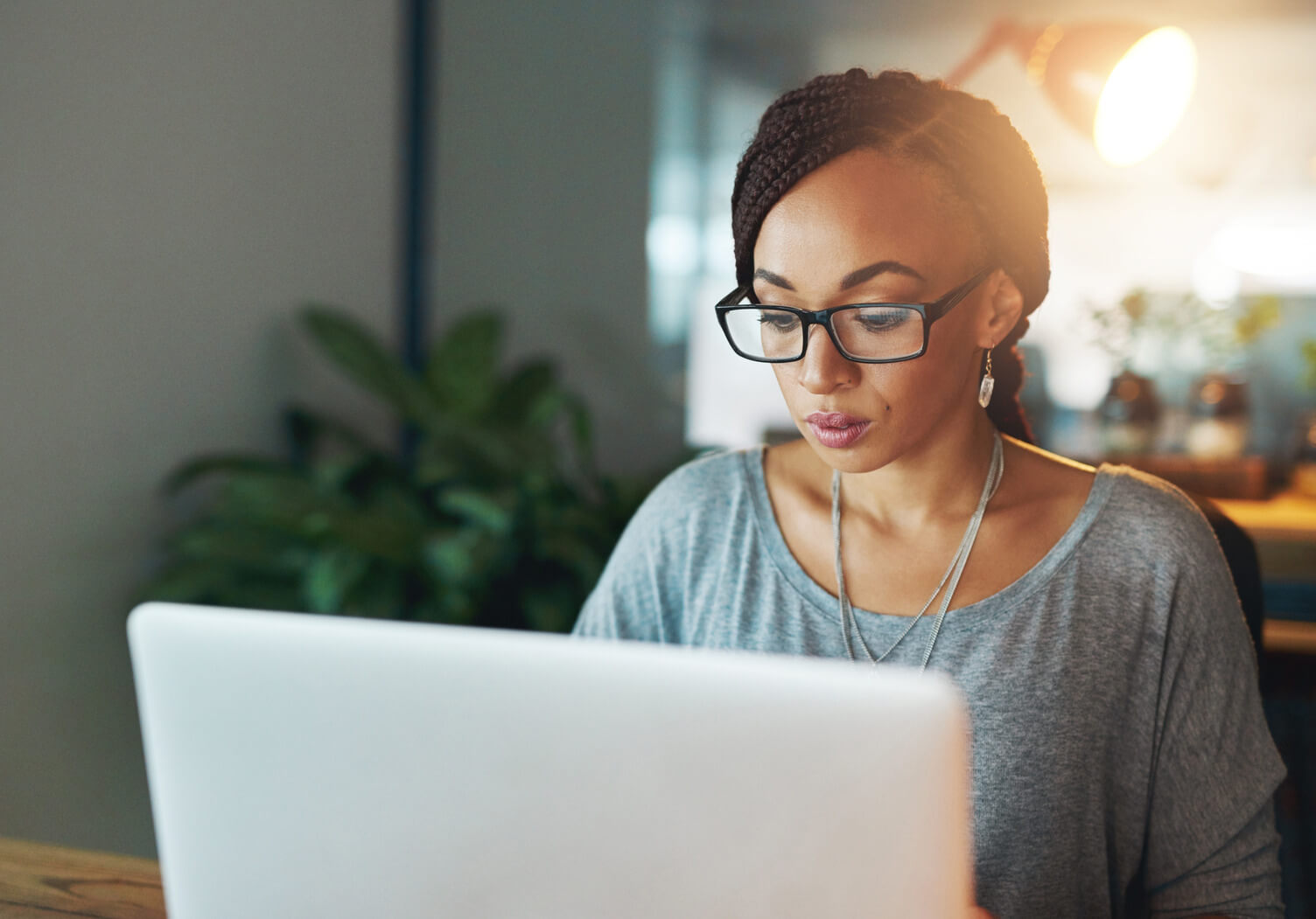 Woman on laptop