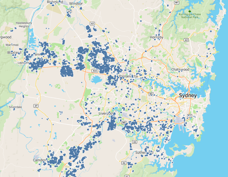 Family Fringe - NSW map