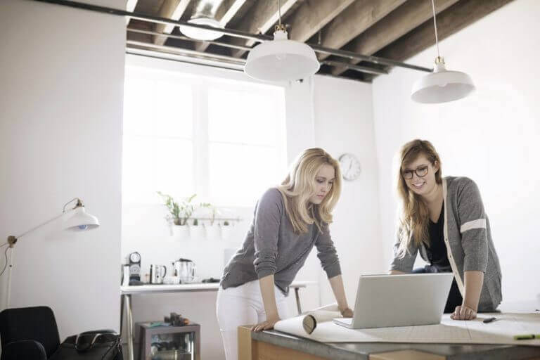 2 women at computer